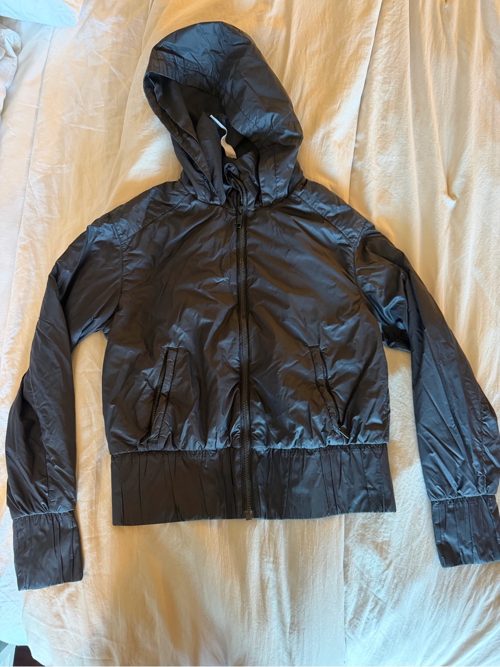 lululemon athletica Black Lightweight Hooded Bomber Jacket